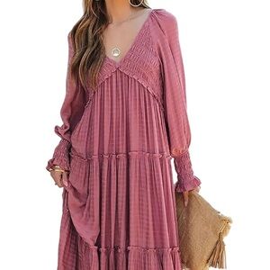 Chic Mauve Maxi Dress